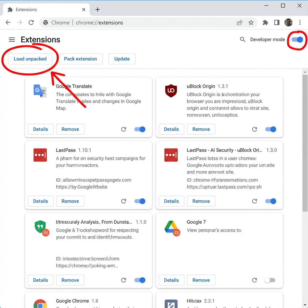 Load Unpacked Extension